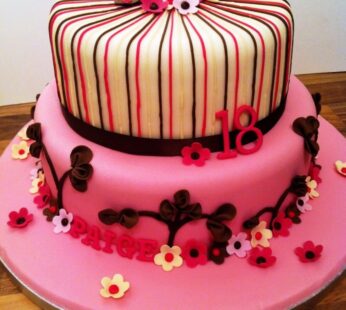 Pink Flower Cake